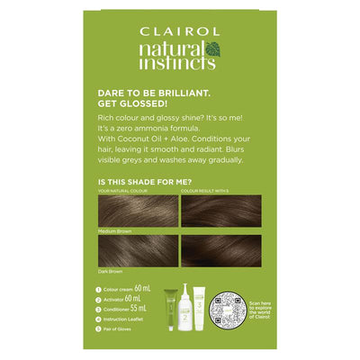 Natural Instincts 6A Tweed - Light Cool Brown Semi-Permanent Hair Colour