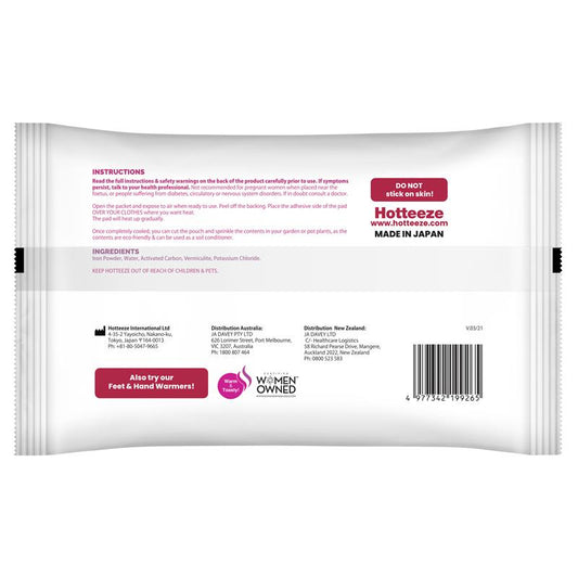 Hotteeze Heat Pads - Pain Relief Patches for Period, Back, and Shoulder Pain (10 Pack)-Auzzi Store