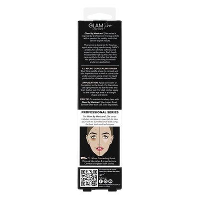 Glam By Manicare Pro C1 Micro Concealing Brush - Flawless Coverage