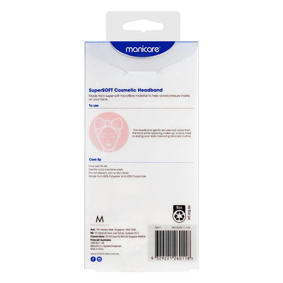 Manicare SuperSOFT Cosmetic Headband - Premium Microfibre