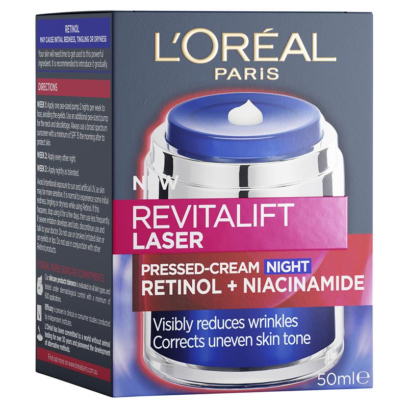 L'Oreal Paris Revitalift Laser Retinol + Niacinamide Pressed Cream 50ml