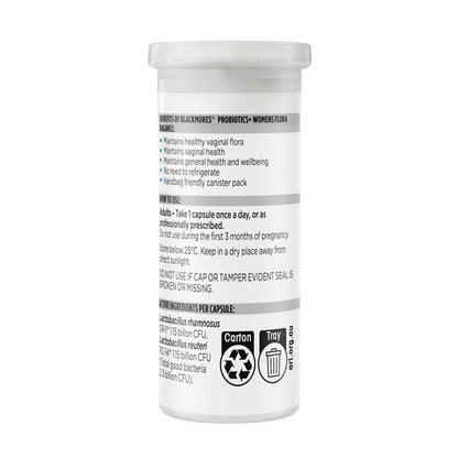 Blackmores Probiotics+ Women’s Flora Balance 30 Capsules, 2.3B CFU