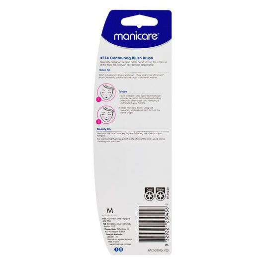 Manicare F14 Angled Contouring Blush Brush-Auzzi Store
