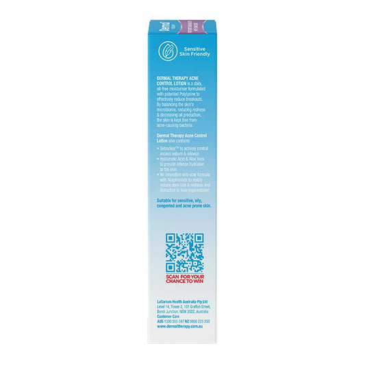 Dermal Therapy Acne Control Lotion 85ml - Daily Oil-Free Moisturizer – view 2