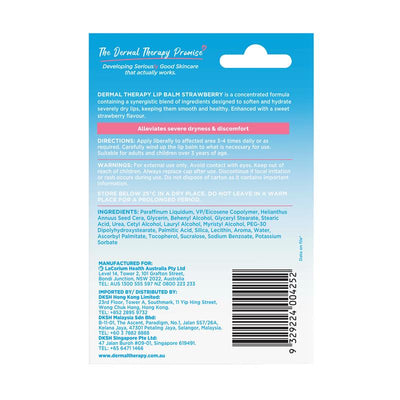 Dermal Therapy Strawberry Lip Balm Stick 4.8g - Hydrate & Protect