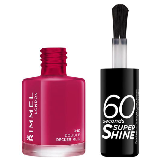 Rimmel 60 Seconds Nail Polish Double Decker Red – view 2 - Auzzistore