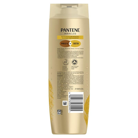 Pantene Miracles Biotin Daily Moisture Renew Shampoo 375ml - Silicone-Free – view 2