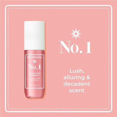 MCoBeauty Black Plum & Vanilla No. 1 Fragrance Hair & Body Mist 90ml