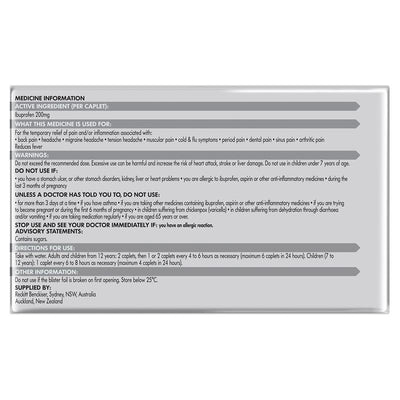 Nurofen Pain and Inflammation Relief Caplets 200mg - 96 Pack