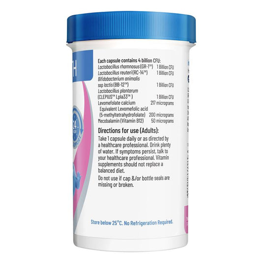 Inner Health Women's 5-in-1 Probiotic 60 Capsules - Extended Support for Women's Health