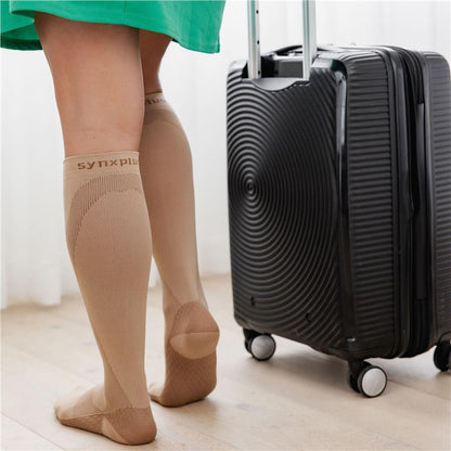 Synxplus Flight & Recovery Socks - Beige (Medium)