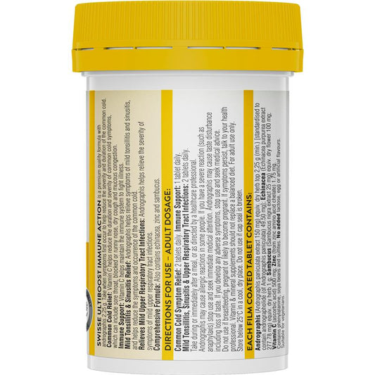 Swisse Immune Support with Andrographis & Vitamin C, 60 Tablets – view 2
