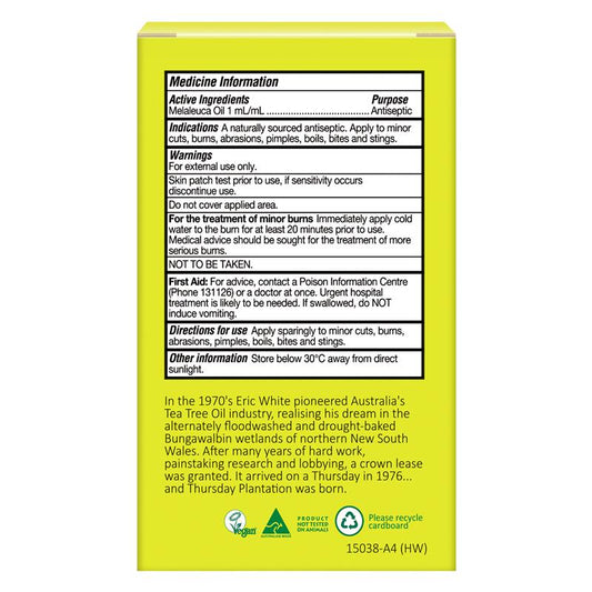 Thursday Plantation Tea Tree Oil 100% Pure 50mL - Natural Antiseptic-Auzzi Store