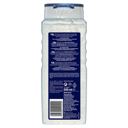 NIVEA MEN Pure Impact 3-in-1 Body Wash & Shampoo 500ml – view 2