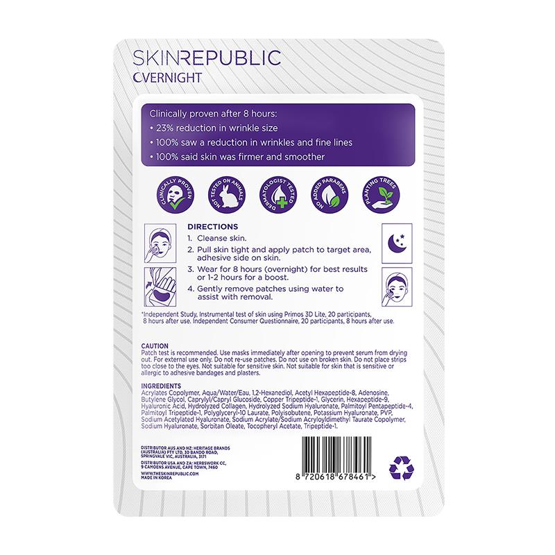 Skin Republic Overnight Anti-Wrinkle Patches - 12 Pack