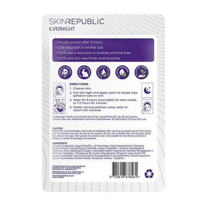 Skin Republic Overnight Anti-Wrinkle Patches - 12 Pack