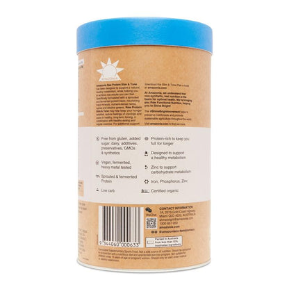 Amazonia RAW Slim & Tone Protein Vanilla & Cinnamon 1kg - Metabolism Support-Auzzi Store