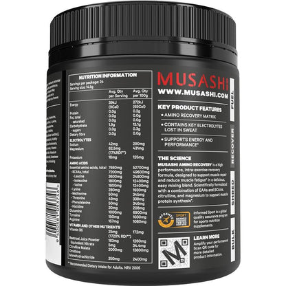 Musashi Amino Recovery Watermelon 350g - Hydration & Muscle Support-Auzzi Store