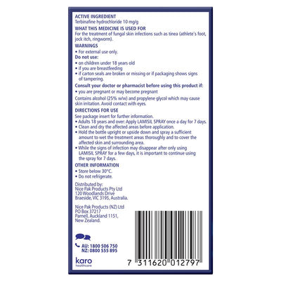 Lamisil Spray - 15mL Tinea Treatment