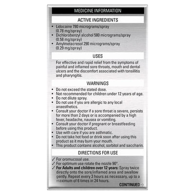 Strepsils Plus Sore Throat Numbing Spray - 20ml