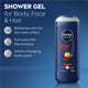 NIVEA MEN Sport 3-in-1 pH Balanced Body Wash & Shower Gel 500ml – view 3 - Auzzistore