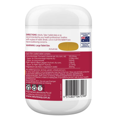Nature's Way Magnesium & Turmeric with Black Pepper - 150 Tablets