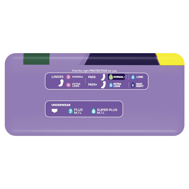 Always Discreet Normal Adult Incontinence Pads, 30 pads, RapidDry