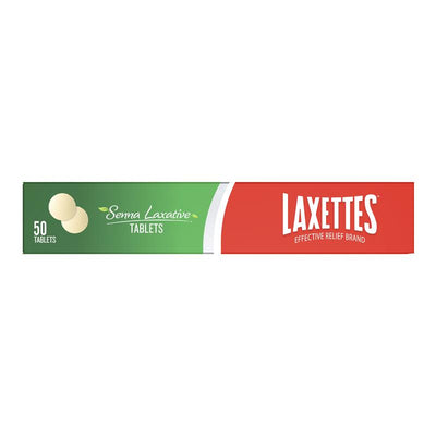 Laxettes with Senna 12mg 50 Tablets - Natural Constipation Relief