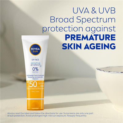 NIVEA Sun SPF 50 UV Face Sensitive - 50ml