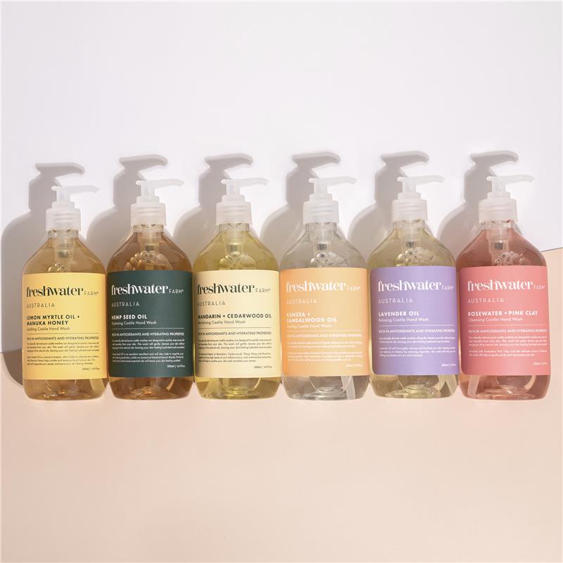 Freshwater Farm Kunzea + Sandalwood Oil Hand Wash 500ml - Nourishing Cleanse