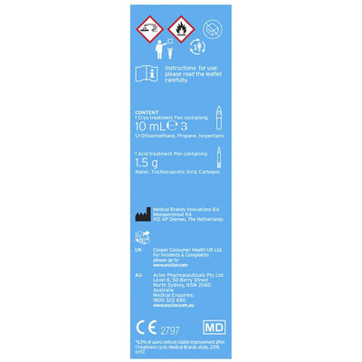 Excilor 2 In 1 Warts Treatment 10ml - Effective Wart Removal Solution