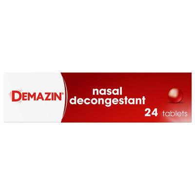 Demazin Nasal Decongestant 24 Tablets - Relieves Sinus & Nasal Congestion