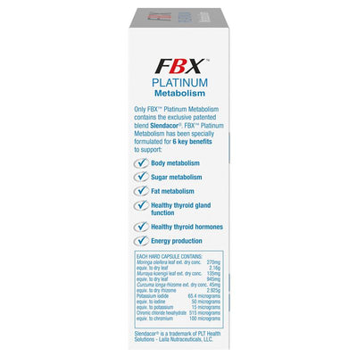 FBX Platinum Metabolism - 30 Capsules for Enhanced Energy