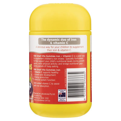 Nature's Way Kids Smart Vita Gummies Iron + Vitamin C 60 Gummies - Energy & Growth