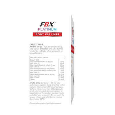 FBX Platinum Body Fat Loss - 60 Capsules