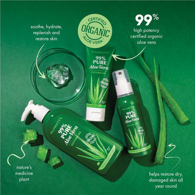 Plunkett's 99% Pure Aloe Vera Soothing Gel - 75g