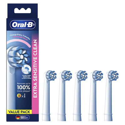Oral-B Extra Sensitive Clean Electric Toothbrush Refills - 5 Pack