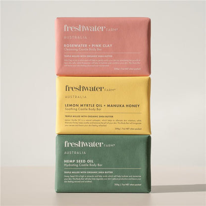 Freshwater Farm Organic Lemon Myrtle & Manuka Honey Body Bar 200g