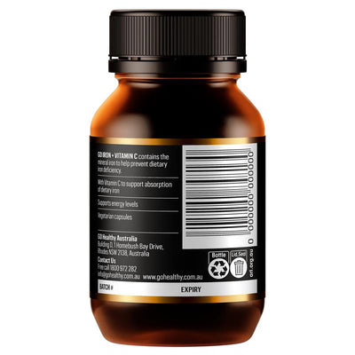 GO Healthy Iron + Vitamin C - 30 Hard Capsules