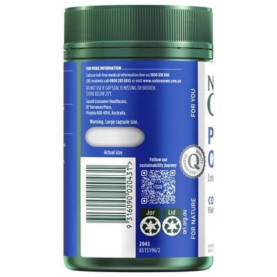 Nature's Own Plant Based Omega 125 Capsules - Omega 3 & 9 Source