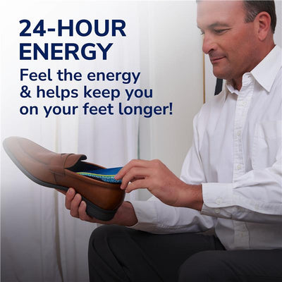 Dr. Scholl's 24-Hour Energy Insoles Large Memory Foam Boosting Beads