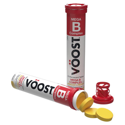 Voost Mega B Complex Effervescent Tablets 20 Pack - Boost Your Energy Levels