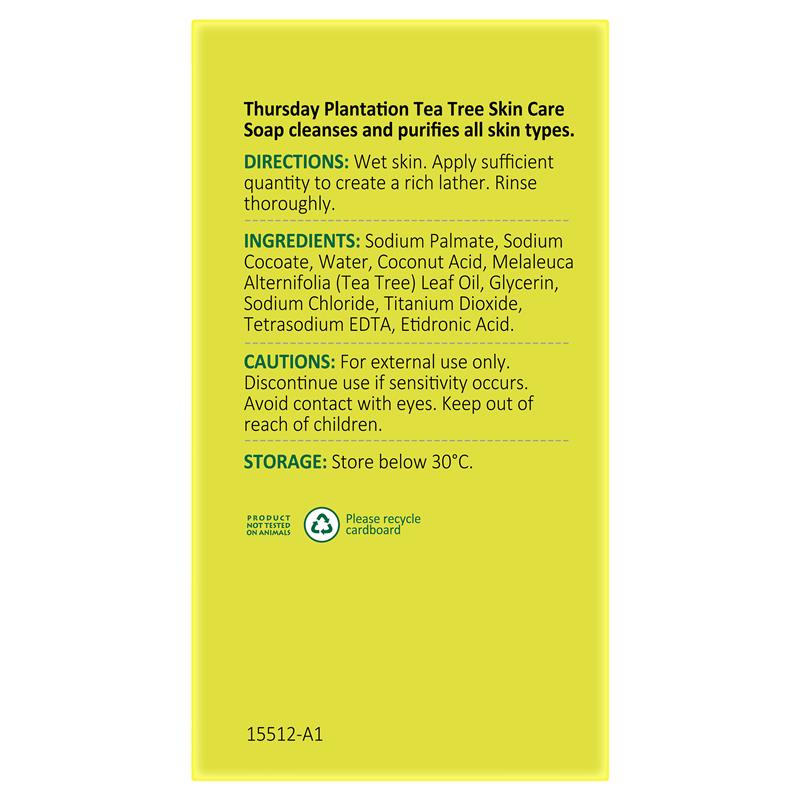 Thursday Plantation Tea Tree Purifying Soap 3x125g - All Skin Types