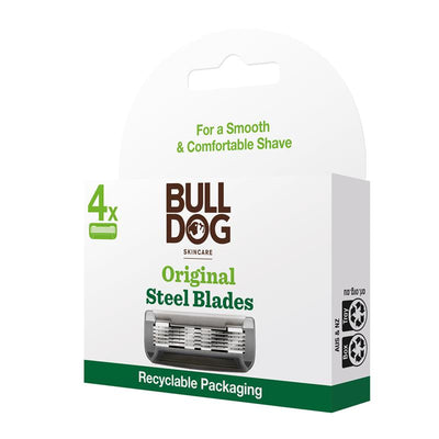 Bulldog Original Steel Blades - 4 Pack