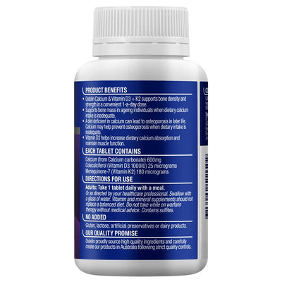 Ostelin Calcium & Vitamin D3 + K2 60 Tablets - Bone Health Support