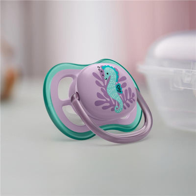 Avent Ultra Air Soother 6-18 Months - Deco Mixed 2 Pack