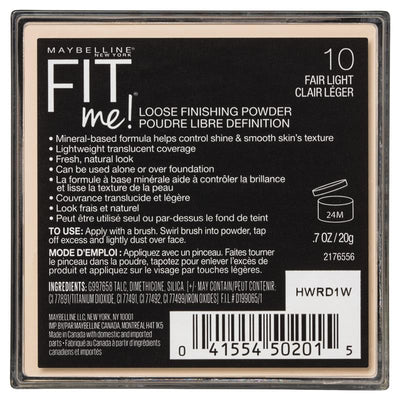 Maybelline Fit Me Loose Finishing Powder 10 Fair Light