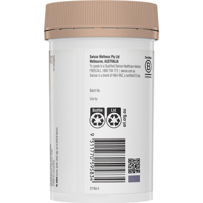 Swisse Ultiboost Magnesium Calcium Vitamin D Supplement, 120 Tablets