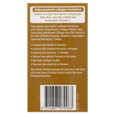 Nature's Way Beauty Collagen Mature Skin - 120 Tablets for Skin Elasticity