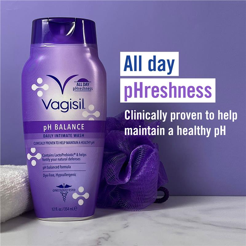 Vagisil pH Balanced Intimate Wash 240ml - Hypoallergenic, LactoPrebiotic™